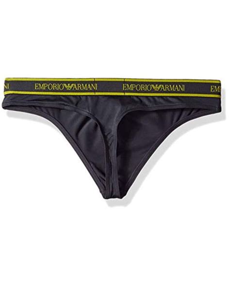 Emporio Armani Men's Mesh Microfiber Thong .